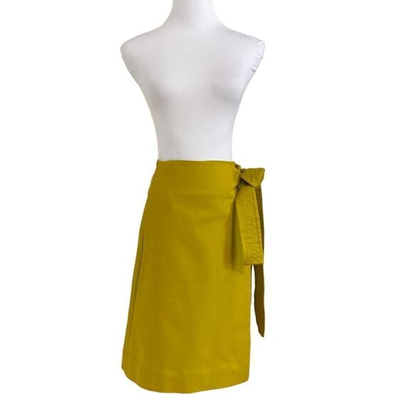 COS ACID GREEN ENVELOPE WAIST TIE WRAP MINI SKIRT - 2 - Picture 6 of 10